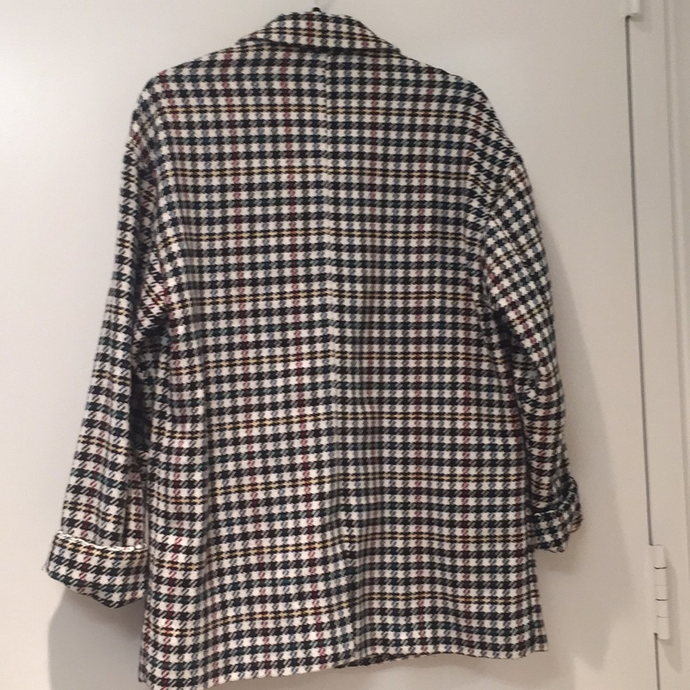 Oversized checkered jacket/light coat - size S/M - Picture 2 of 4